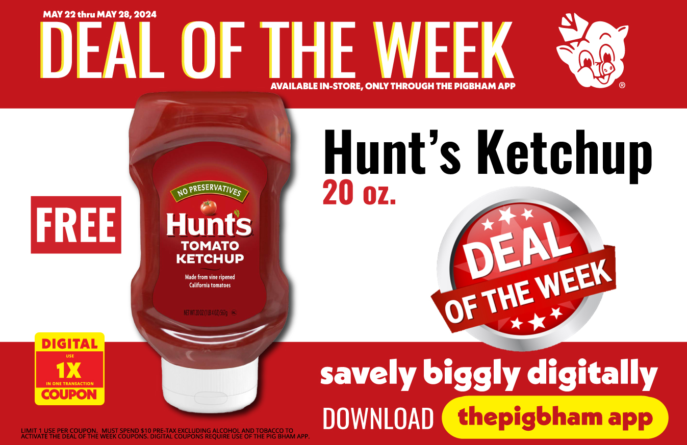 Deal of the Week: Get FREE Hunt’s Ketchup (20oz.)!
