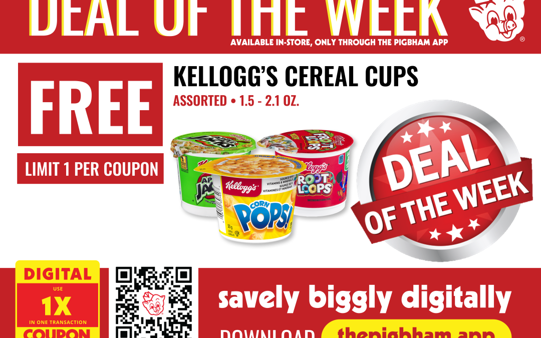 Free Kellogg’s Cereal Cups — This Week Only at #thepigbham!