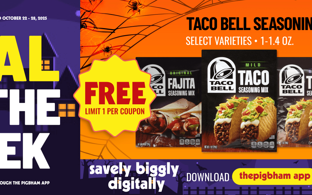 FREE Taco Bell Seasoning Mix This Week at Piggly Wiggly Birmingham!