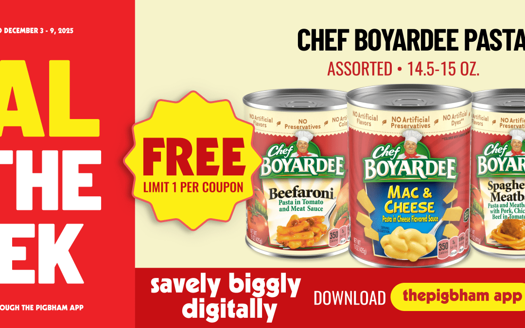 Deal of the Week: FREE Chef Boyardee Pasta with Digital Coupon