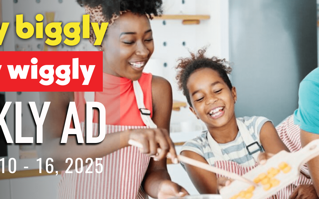 Piggly Wiggly weekly ad banner showing a happy family cooking together, promoting savings from December 10 to 16, 2025