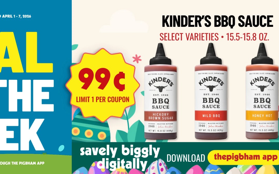 Deal of the Week: Kinder’s BBQ Sauce for 99¢ in Birmingham, AL