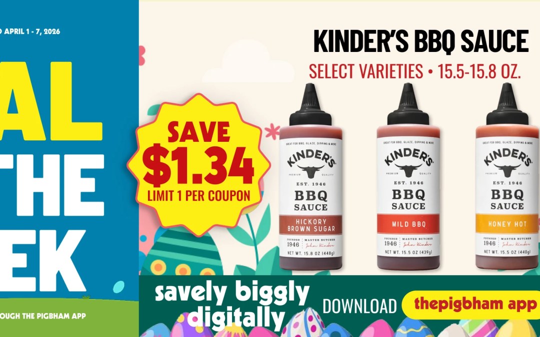 Deal of the Week in Birmingham: Save Big on Kinder’s BBQ Sauce at Piggly Wiggly
