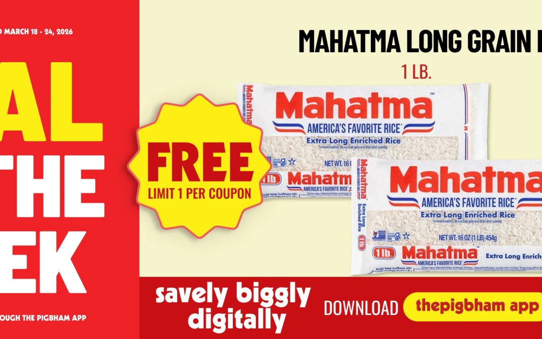 Deal of the Week in Birmingham: Free Mahatma Long Grain Rice at Piggly Wiggly