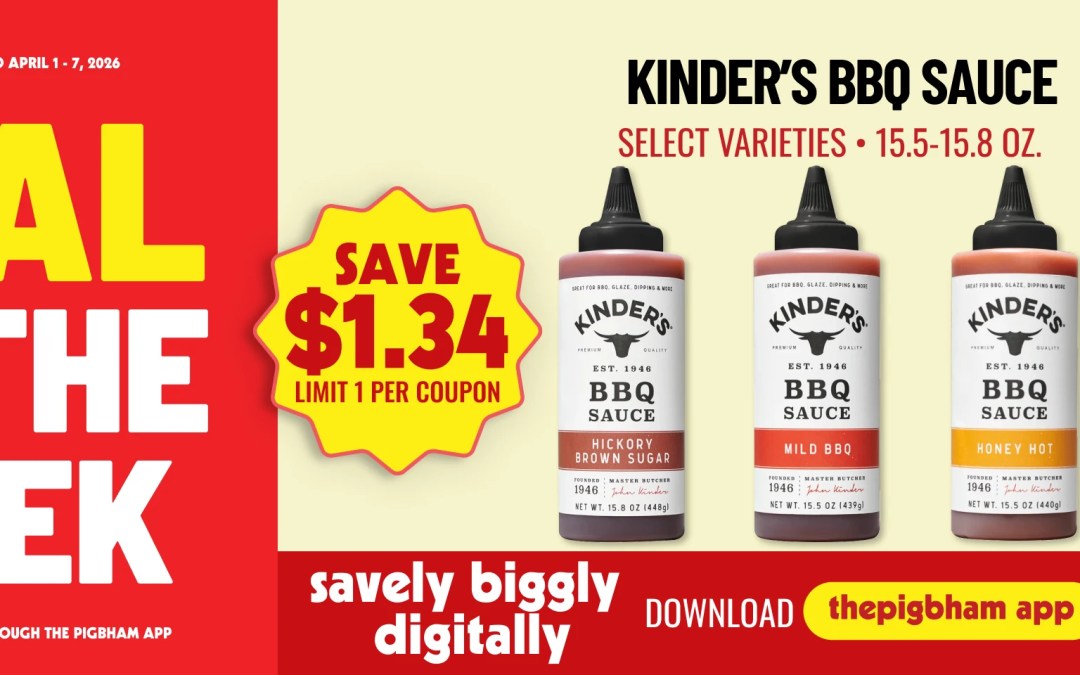 Deal of the Week in Birmingham: Save Big on Kinder’s BBQ Sauce at Piggly Wiggly