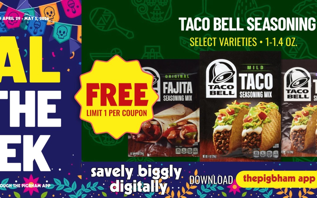 Deal of the Week: Free Taco Bell Seasoning at Piggly Wiggly Birmingham