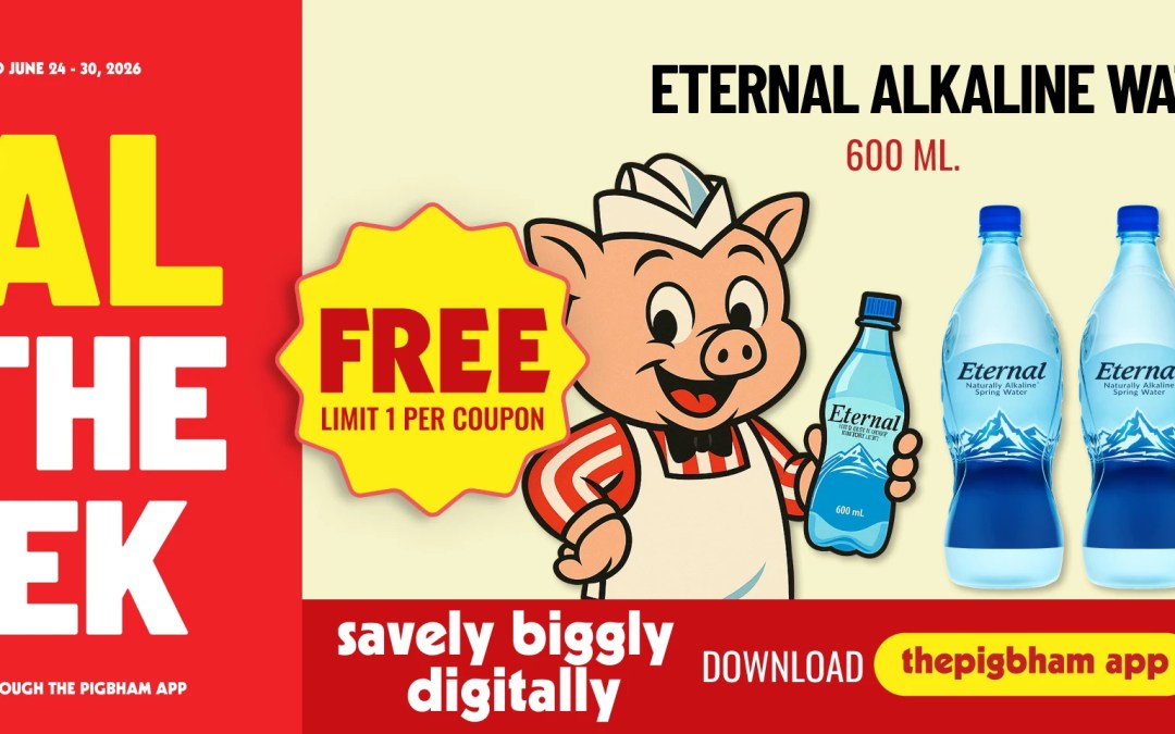 Deal of the Week: FREE Eternal Alkaline Water 600 mL at Piggly Wiggly Birmingham