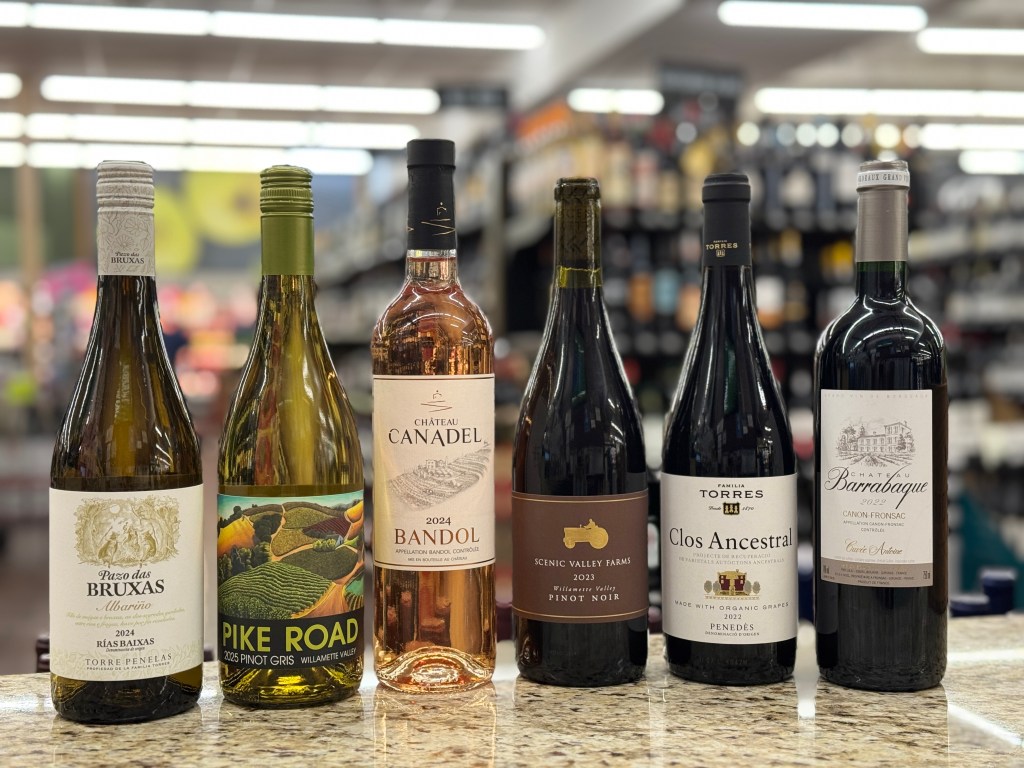 Six featured bottles from the July 10 Clairmont wine tasting