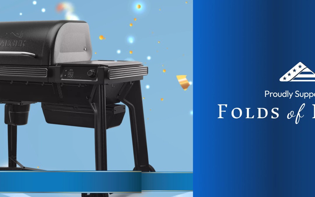 Win 1 of 6 Traeger Woodridge Wood Pellet Wifi Grill Supporting Folds of Honor