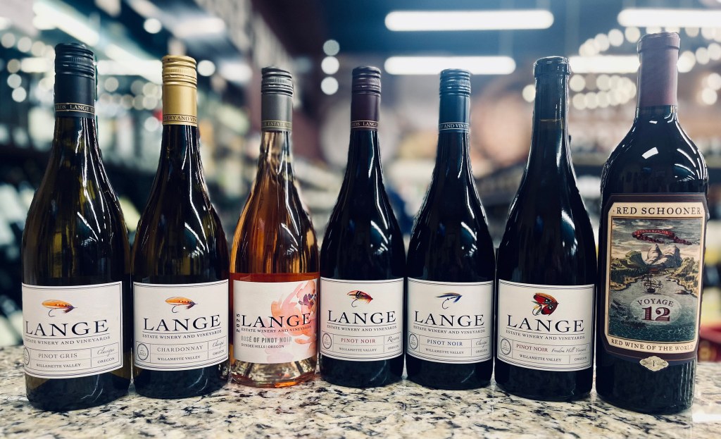 Seven wine bottles featured at the July 17 Dunnavant Valley wine tasting
