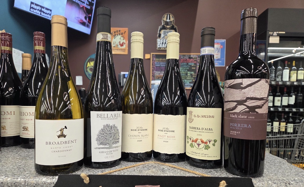 Wine bottles featured at the September 11 Bluff Park wine tasting